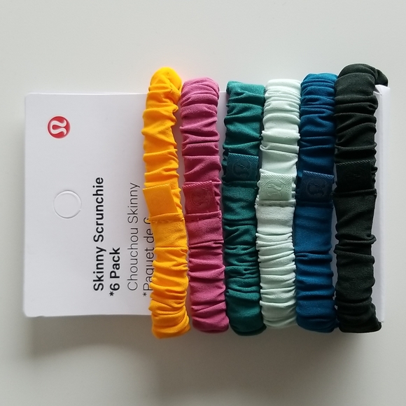 lululemon athletica Accessories - Lululemon Skinny Scrunchie 6 pack